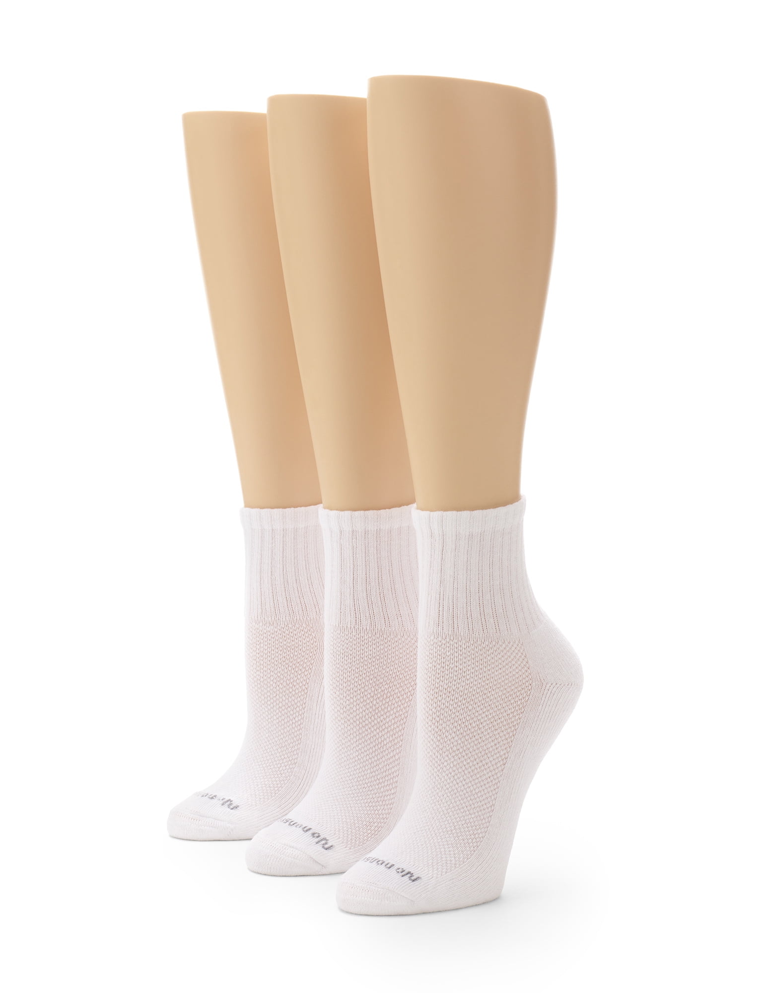 Gildan Ladies 3-Pair MoveFX Stretch Cotton Crew Socks Shoe Size 4-10 LOT OF 2! 