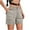Gray, variant on aidice Cargo Shorts for Women Summer Elastic Waisted Ruched Button Loose Outdoor Hiking Workout Shorts