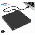 thumbnail image 2 of External CD DVD Drive,USB 2.0 Slim Protectable External CD-RW Drive DVD-ROM Player for Laptops ,Wide Compatibility, 2 of 6