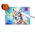 thumbnail image 3 of Siberian Husky Hippie Dawg Glass Cutting Board Large 12 in x 15 in, 3 of 5