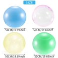 thumbnail image 2 of Paquete de 4 globos de burbujas llenos de agua, pelota de agua inflable, pelota de goma suave para exteriores, playa, piscina, fiesta, mediano brillar Hogar, 2 of 6