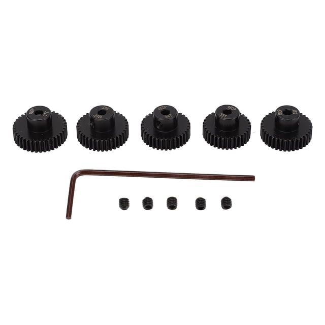 RC Car Gear Sets, Smooth Rolling 5 Different Pinion Teeth RC Motor Gear Rust Proof For 1/10 RC Remote Control Model Car ANGGREK RC Pinion Gear