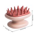thumbnail image 3 of Advancent Ducha Cepillo para el cabello Cuero cabelludo Doble capa Masajeador Depurador Cojín de aire Cabezal Juegos de accesorios de baño Rosa claro Advancent HA010881-03, 3 of 6