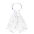 thumbnail image 4 of Elegant Wedding Headband for Bride Floral Themed Occasion Fashion Accessory Sleek White Hairpiece for Day, Red, 4 of 7