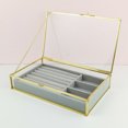 thumbnail image 4 of Bandeja organizadora de joyas Sunnimix con tapa transparente de fieltro, 4 of 8