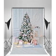 thumbnail image 2 of GreenDecor 5x7ft Beautiful Xmas Tree Photography Studio Backdrops Chic Christmas Gifts Photo Shoot Background Indoor Scene Video Props Girl Toddler Infant Baby Lovers Artistic Portrait, 2 of 4