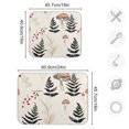 thumbnail image 3 of Mushroom Fern Leaves Berry Dish Drying Mats Kitchen Mat Microfiber Counter Absorbent Dish Pad Drainer Rack 18"x24", 3 of 7