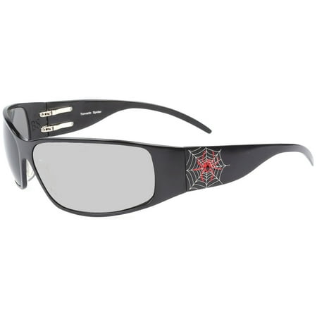 Outlaw Eyewear Tornado Spider DARK TRANSITION Lens Aluminum Motorcycle (Best Transition Motorcycle Sunglasses)