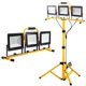 thumbnail image 1 of Luces De Trabajo De 21000 Lúmenes Con Soporte Luz De Trabajo Led De 3 Cabezales Ajustables Con Soporte De Trípode Ajustable Y Plegable Lámpara Impermeable Con Interruptor Individual Con Temperatura De, 1 of 1