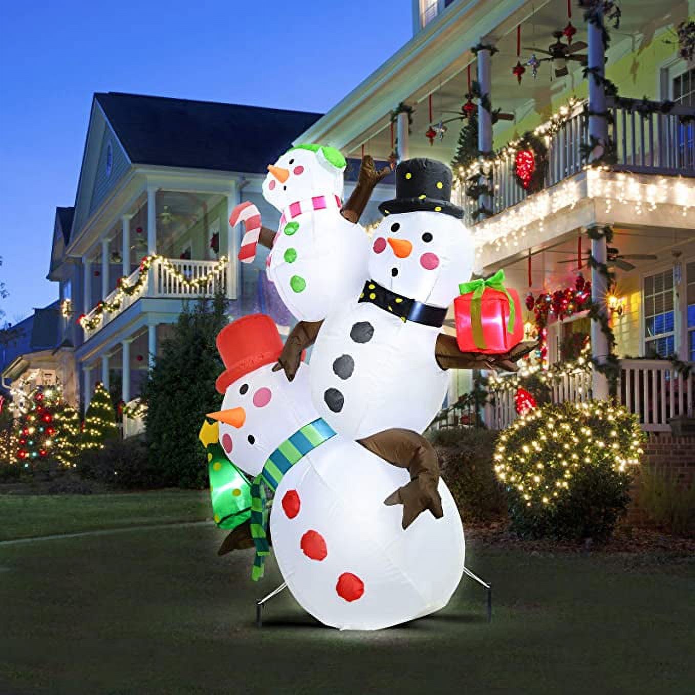 ALLADINBOX 5.4 FT Christmas Inflatable Decoration, Snowman Christmas ...