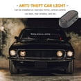 thumbnail image 2 of Solar Power Fake Car Alarm LED Light, Simulated Dummy Warning Anti-Theft LED Flashing Security Light, Car Alarm System Lamp with USB Port, Blue & Red Light, 2 of 6