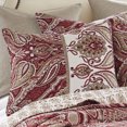 thumbnail image 3 of Villa Lugano by Levtex Home - Astrid Quilt - King - Bordered Medallion - Burgundy Red Taupe Grey - Quilt (106x92in.) - Reversible - Microfiber, 3 of 5
