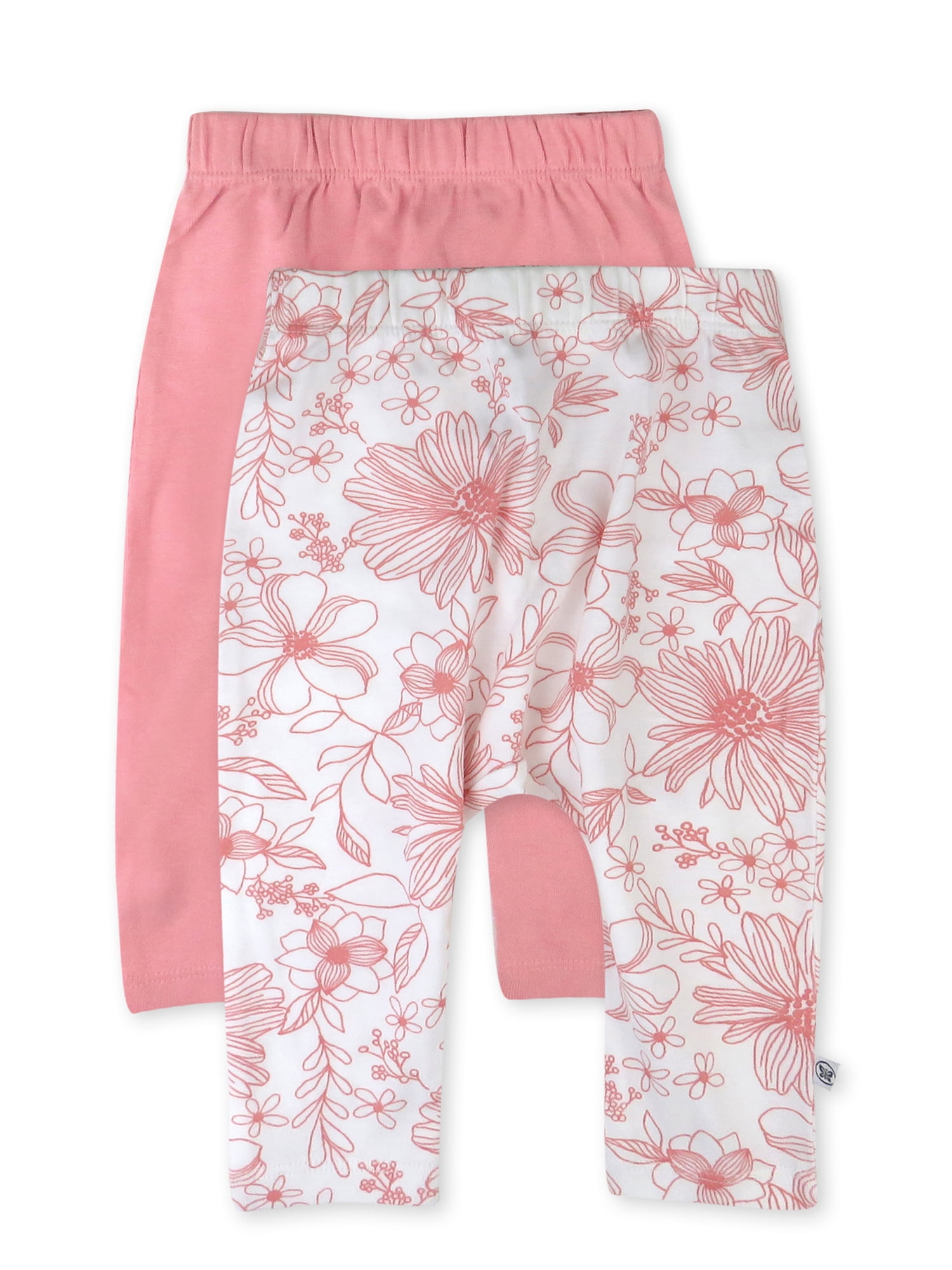 Honest Baby Clothing Baby Boy or Girl Gender Neutral Organic Cotton Footless Harem Pant, 2 Pack (Newborn-24 Months)