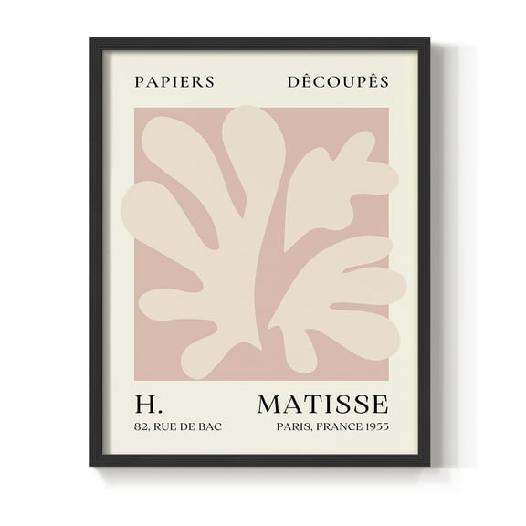 Matisse CLIII Framed Print in Black Solid Wood 8 x 10 Framed Print