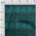 thumbnail image 1 of oneOone Cotton Flex Teal Green Fabric Crocodile Animal Skin Sewing Fabric By The Yard Printed Diy Clothing Sewing Supplies 40 Inch Wide, 1 of 4