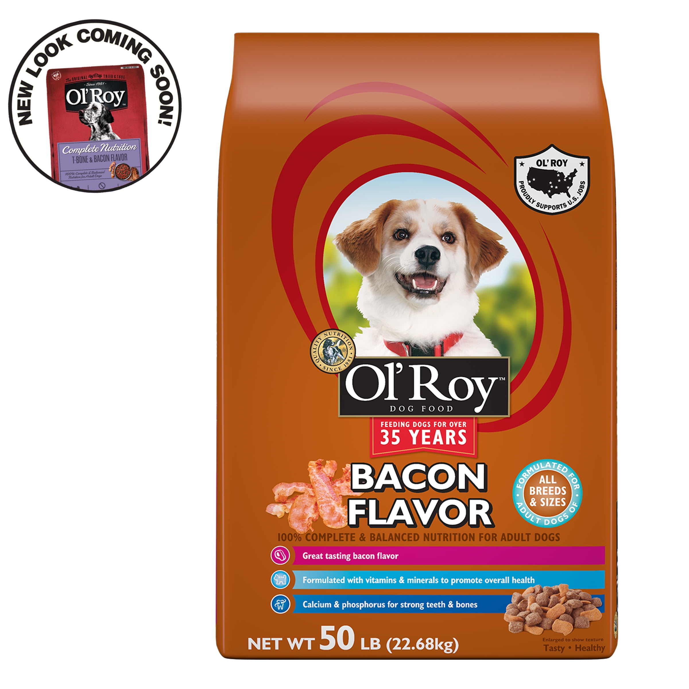 Ol' Roy Bacon Flavor Dry Dog Food, 50 