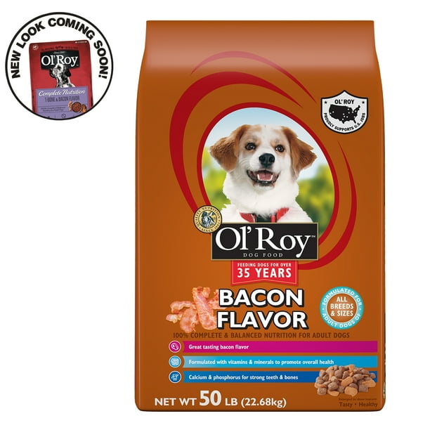 Ol' Roy Bacon Flavor Dry Dog Food, 50 lbs