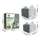 thumbnail image 5 of 2 piezas hechas a mano en forma de casa maceta contenedor decoración fieltros tela decoración WD.WDQZL Hogar, 5 of 5