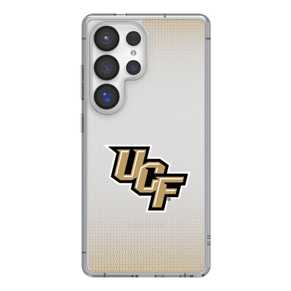 UCF Knights Linen Logo Galaxy Clear Case