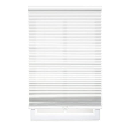 Mainstays Cordless Polyester Light Filtering Cellular Shade White 30 x 72