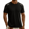 thumbnail image 6 of Men's Cooling Ice Silk Tee Summer Mesh Short Sleeve Top Quick Dry Lightweight Breathable Athletic Performance Workout Shirt, 6 of 6