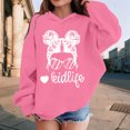 thumbnail image 2 of Toddler Girls Hoodie Casual Jacket with Long Sleeves Printed Sweatshirt Outerwear Size 3-4T ,Pink, 2 of 9