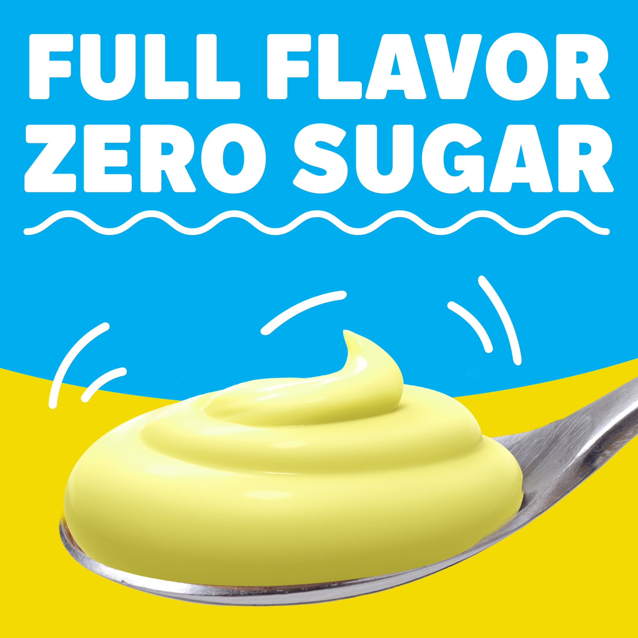 Jell-O Lemon Flavor Zero Sugar Instant Reduced Calorie Pudding & Pie Filling Mix, 1 oz Box