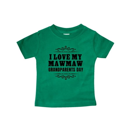 

Inktastic Grandparents Day I Love My Mawmaw Gift Baby Boy or Baby Girl T-Shirt