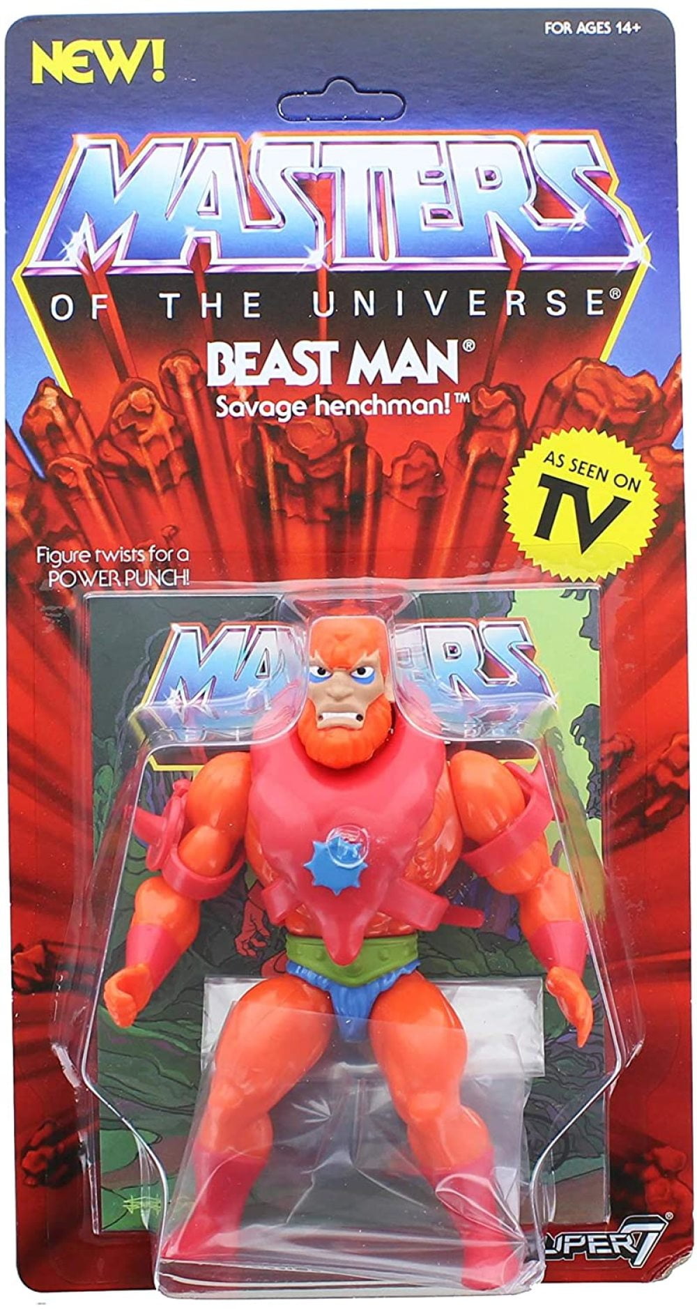SUPER7 Masters of the Universe Wave 2 Beast Man DISPONIBILE SUBITO IN STOCK 