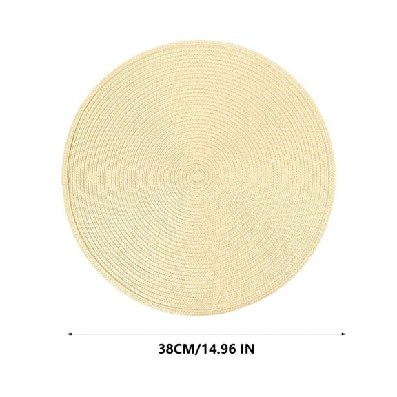 Woven Table Place Mat, Waterproof Oil-Proof Heat Insulation Pad, Non-Slip Wear-Resistant Woven Dining Mat for Home Kitchen Dining Table Decor Table Protection Daily Use