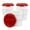 White/Red, variant on ePackageSupply 5 Gallon Bucket - Food Grade Bucket with Airtight Gamma Seal Screw-On Lid, BPA-Free, Heavy-Duty 90 Mil HDPE Plastic, Bulk Storage, Durable Container, Made in USA, White/Red, 3 Packs
