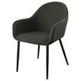thumbnail image 5 of Emma Fabric Upholstered Dining Arm Chair Charcoal (Set of 2), 5 of 13