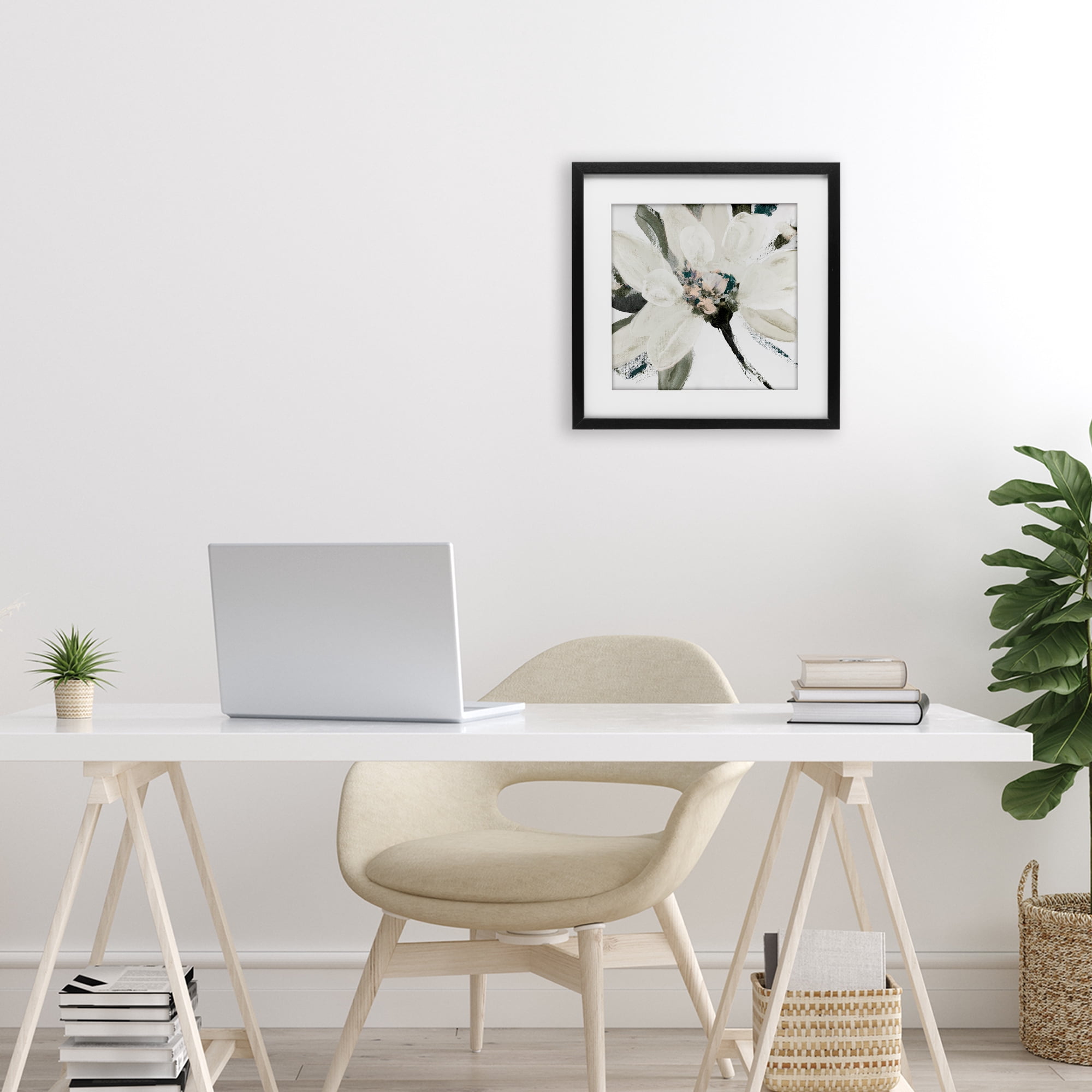 Stupell Industries Naturally Blooming Botanical Black Framed Print Under Glass, design by Lanie Loreth