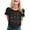 X_Black, variant on Womens Short Sleeve T Shirts Casual Mathematical Formula Printed Graphic Tees Summer Loose Fit Crew Neck Tops X_Navy S