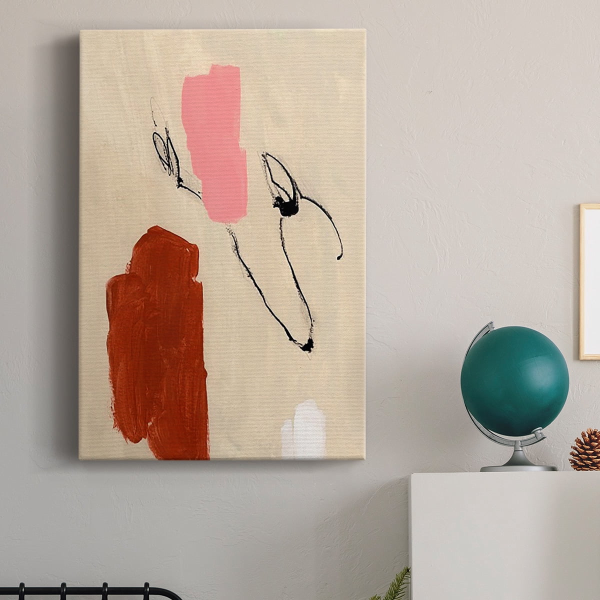 Terra Rosa Abstract I Premium Gallery Wrapped Canvas - Ready to Hang