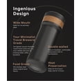 thumbnail image 3 of Portable French Press Coffee Maker Travel French Coffee Maker Stainless Steel Coffee Mug 12 oz Great for Camping and Traveling, 3 of 7