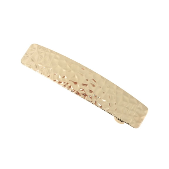 Unique Bargains 1 Pc Fashion Rectangle Hair Clips for Home Gold Tone