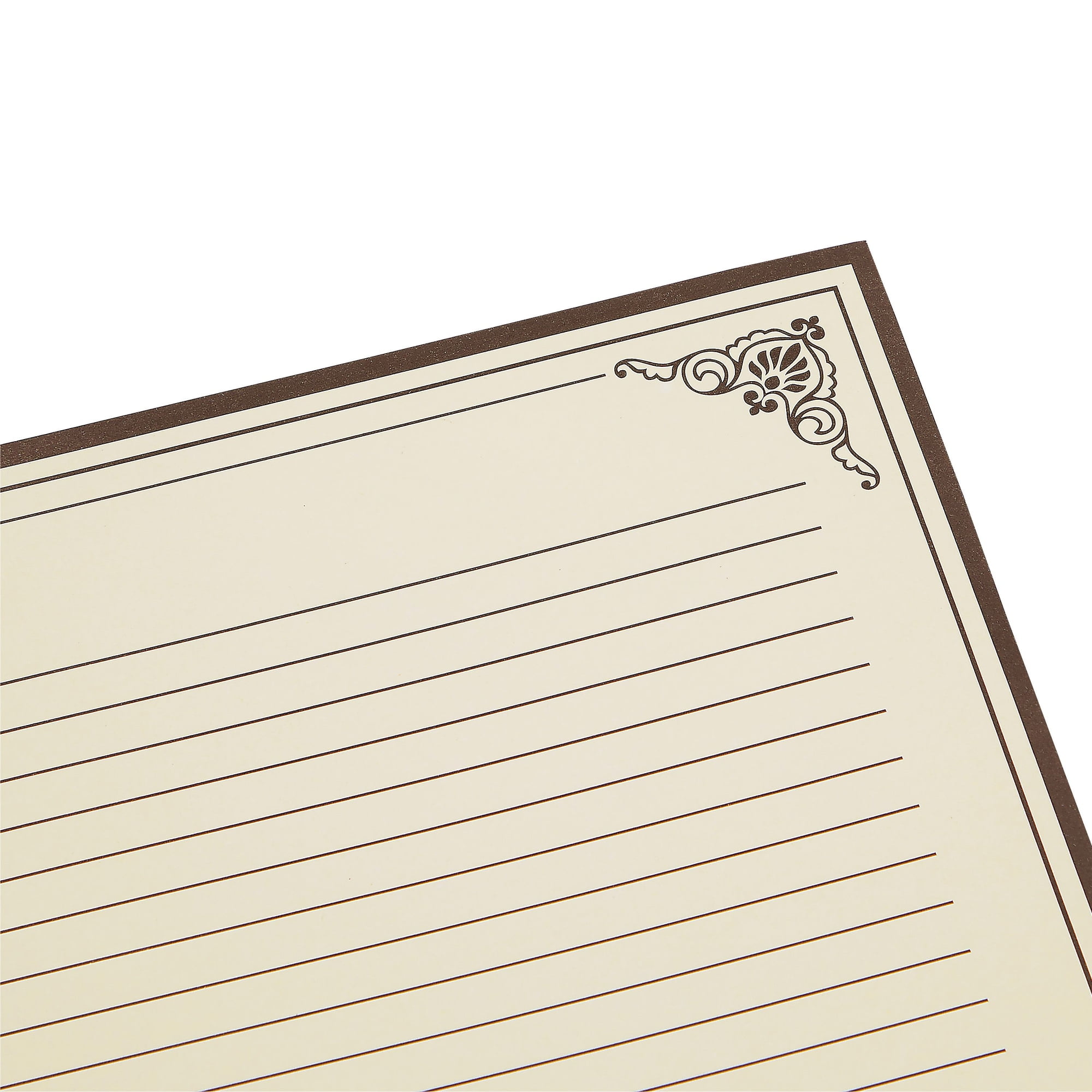 Juvale, Vintage Lined Paper, 96 Sheets, Antique Border Design 8.5