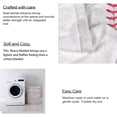 thumbnail image 5 of Sports Fleece Blanket Baseball Stitches Lightweight Fuzzy Cozy Soft Warm Throw for Man Boy Teen, Air Conditioning, 5 of 7