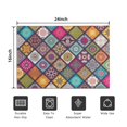 thumbnail image 5 of Multicolor Ethnic Geometric Patchwork Pattern Door Rugs,Washable Non Slip Door Mats Indoor,Decorative Door Mats,Entry Mat Indoor for Entrance,Bedroom,Kitchen,Bathroom,16"x24", 5 of 6