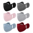 thumbnail image 4 of Pink Windproof Warm Balaclava Mask for Women, Breathable Cycling Face Cover, Cold Weather Earmuffs Protection, Polyester Fiber, Autumn Winter Outdoor Sports, 9.6" x 9.4", 4 of 8