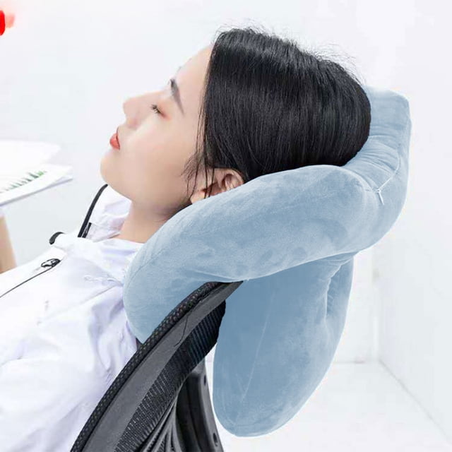 Birdeem Desk Pillow for Office, Portable Nap Pillow with Double Layer Arm Holes and Elbow Support, Machine Washable Travel Pillow for Desk Sleeping, Back Rest Pillow 17.7x13.8 Inch