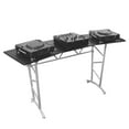 thumbnail image 2 of Odyssey ATT2 Adjustable Folding Aluminum DJ Table, Swiveling Platforms, Black, 2 of 2
