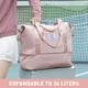 thumbnail image 2 of Bolsa de viaje plegable grande impermeable para mujer, rosa, 2 of 9