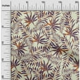 thumbnail image 2 of oneOone Velvet Beige Fabric Tropical Leaf With Abstract Texture Diy Clothing Quilting Fabric Print Fabric By Yard 58 Inch Wide, 2 of 4