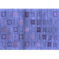thumbnail image 1 of Ahgly Company Machine Washable Indoor Rectangle Abstract Blue Contemporary Area Rugs, 2' x 3', 1 of 4