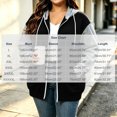 thumbnail image 4 of Women's Color Block Zip Up Hoodie Jacket Plus Size Casual Long Sleeve Sweatshirt with Side Pockets for Fall Winter, 4 of 7