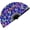 Butterfly, variant on Large Folding Hand  Fan,Popping Fan for Line Dancing,Decorative Folding Hand Fan for  Festivals,Carnival,Rainbow Outfits,Disco,Neon, Glow Party Decorations Supplies. (Bling Round)