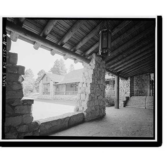 Historic Print, Grand Canyon Lodge, Main Lodge, North Rim, Grand Canyon National Park, Coconino County, AZ - 9, 16" x 20"