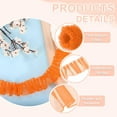 thumbnail image 3 of Uxcell Ruffle Lace Ribbon Trim Pleated Lace Fabric Trim 11 Yard Orange, 3 of 7
